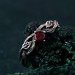 Leafy Twig Ring – Garnet-Embellished Nature-Inspired Jewelry
