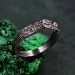 Unique Masculine Wood Texture Engagement Ring – Rustic Forest Wedding Band