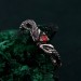 Emerald Snake Engagement Ring – Elven Fantasy Ouroboros Wedding Band, Infinity Serpent Design, Unique Wedding Ring