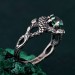 Enchanting Ring Dragon Scale - Serpentine Elegance in Silver Armor