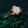 Enchanted Forest Ring - Blossom Twig and Woodland Whispers Design