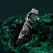 Mystical Darkness Silver Ring - Gothic Elegance Engagement Ring