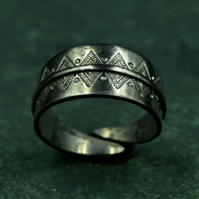 Mystical Boho Ring - Free Spirit Silver Adjustable Ring