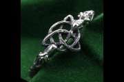Celtic Dragon: Silver Ring, Silver Celtic Dragon, Ring with Celtic Dragon, Celtic Dragon Ring, Symbolic Dragon Ring