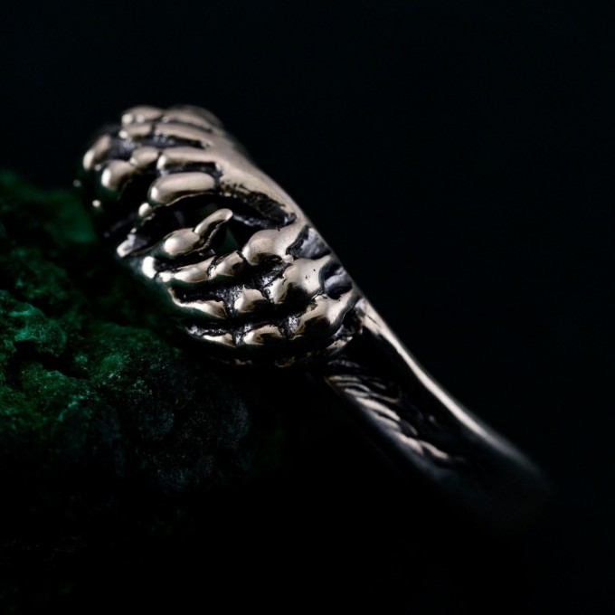 Handcrafted Lion's Paw Sterling Silver Ring – Artisan Animal Jewelry for Men and Women