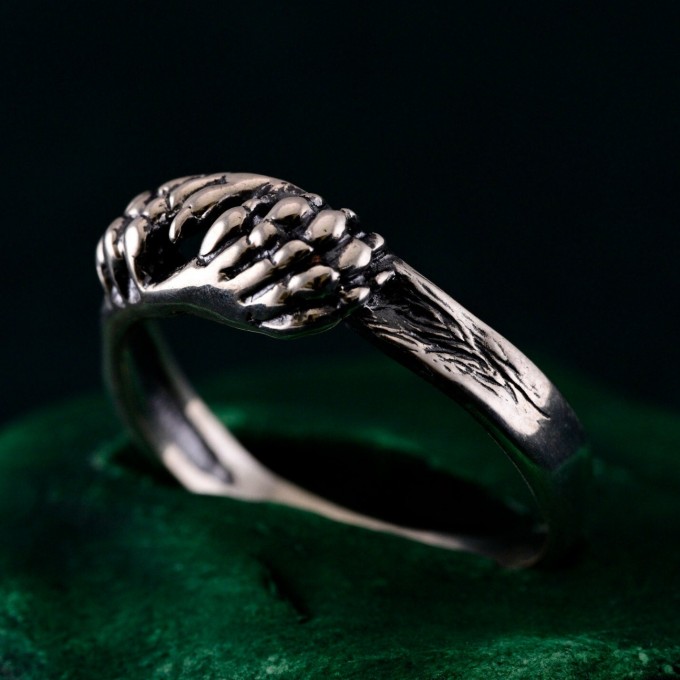 Claws of Valor: Gothic Lion Paw Ring
