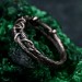 Elegant Silver Leaf Ring – Unique Botanical Wedding Band, Handcrafted Nature Jewelry