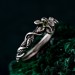 Handcrafted Silver Peridot Ring – Elegant Leaf Design with Elvish Green GemstoneHandcrafted Silver Peridot Ring – Elegant Leaf Design with Elvish Green Gemstone