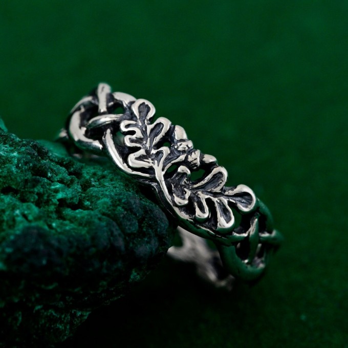 Silver Branch Ring: Nature-Inspired Harmony Band for Her & Him