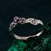 Whispering Vines: Gothic Amethyst Ring