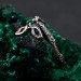 Emerald Woodland Knot Ring – Enchanted Forest Wedding Band, Delicate Twig Emerald Tiara Ring, Cottagecore Eternity Band