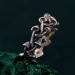 Unbreakable Ties: Gothic Chain Silver Ring