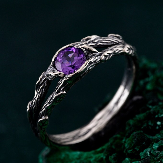 Silver Branch Ring - Nature's Touch Wrap Ring