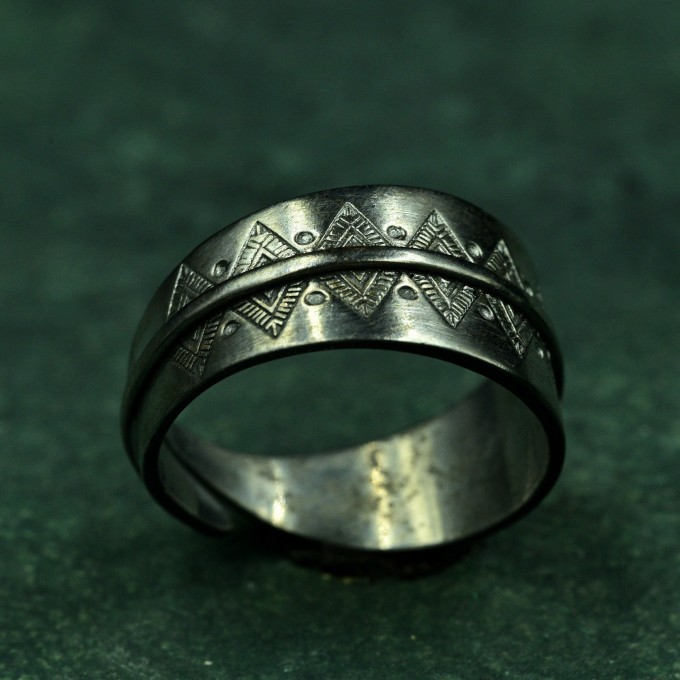 Mystical Boho Ring - Free Spirit Silver Adjustable Ring