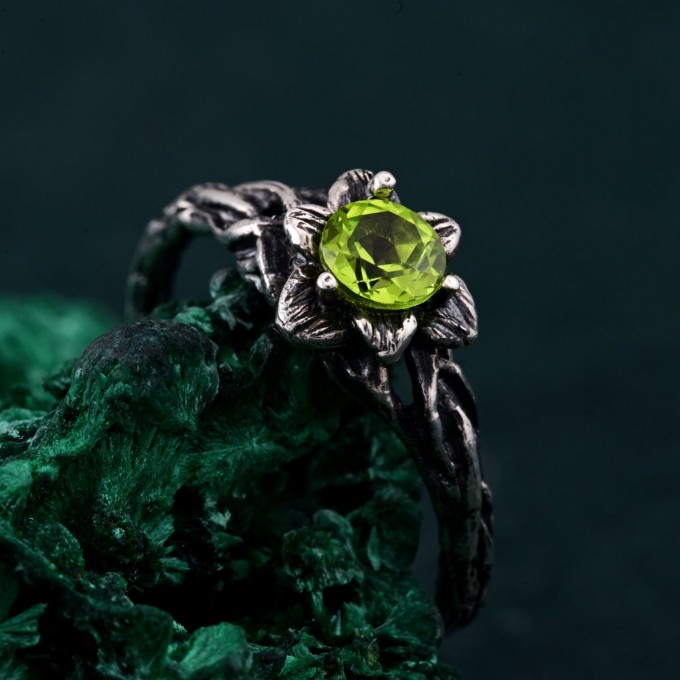 Enchanted Forest Ring - Unique Woodland Whispers and Blossom Twig Ring