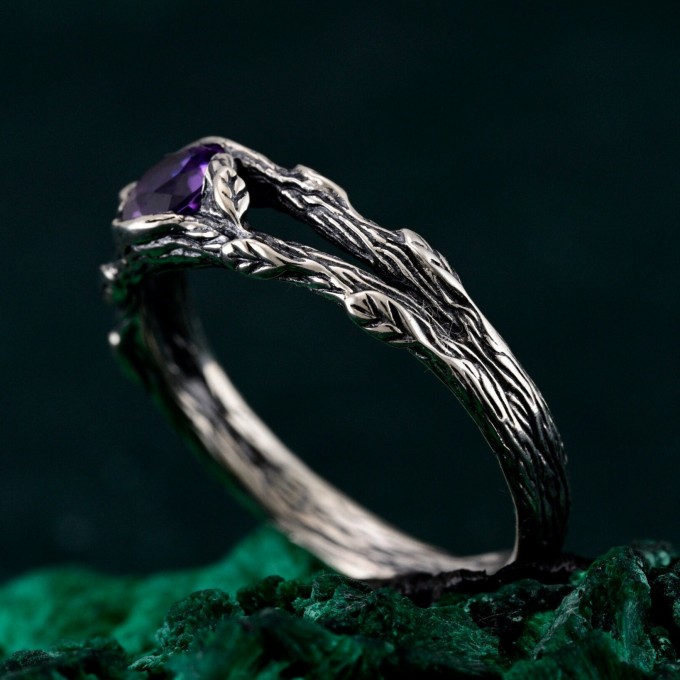 Silver Branch Ring - Nature's Touch Wrap Ring