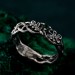 Bloom of Shadows: Gothic Rose Vine Ring