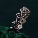 Silver Mushroom Ring: Nature-Inspired Forest Symphony Fantasy Ring
