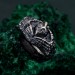 Heartbound Embrace: Gothic Skeleton Hands Ring