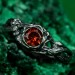 Handcrafted 925 Silver Garnet Ring – Elegant Minimalist Gemstone Jewelry for Women