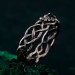 Emerald Oak Leaf Silver Ring