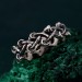 Silver Mushroom Ring: Nature-Inspired Forest Symphony Fantasy Ring