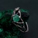 Silver Celtic Elegance: Classic Celtic Emerald Silver Ring