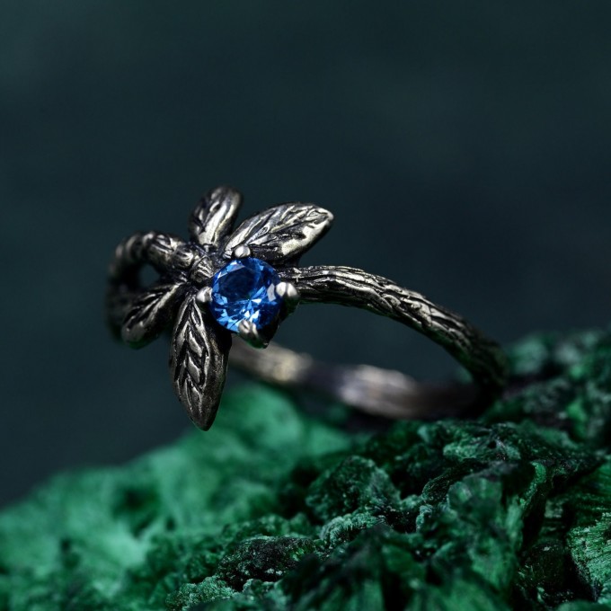 Elegant Handcrafted Silver Ring – Artisan Twig Jewelry, Perfect Gift for Women