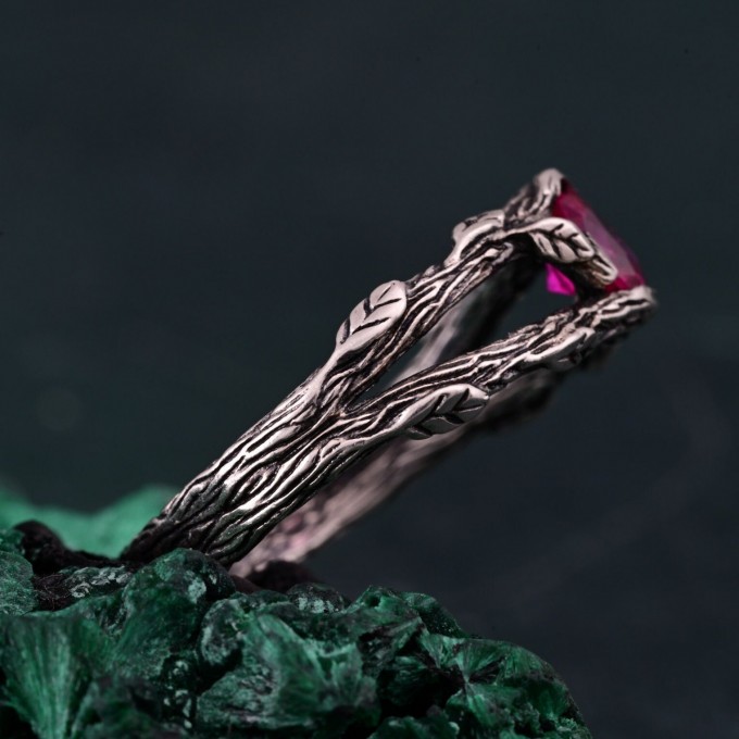 Silverwood Wrap Ring - Silver Branch Band