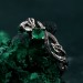 Emerald Whisper: Gothic Snake Ring