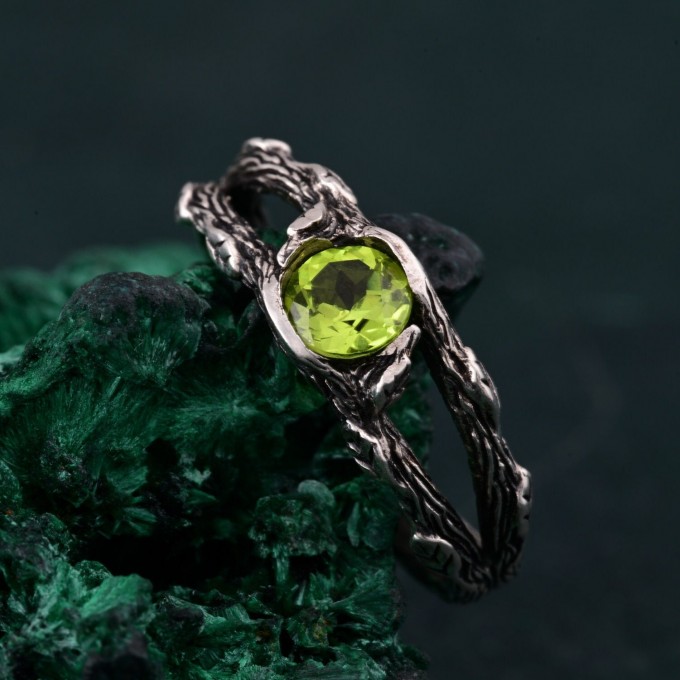 Tree Bark Ring in Silver – Silver Branch Band, Nature's Touch Ring, Silverwood Wrap Ring, Twiggy Silver Ring, Woodland Branch Band