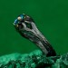 Silver Fairy Twig Engagement Ring: Elvish Leaf Braid Design