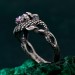 Flamebound Treasure: Gothic Dragon Mystic Stone Ring