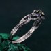 Women's Wedding Bands – Nature's Finest Tree of Life Band, Leafy Splendor Silver Woodland Engagement Ring