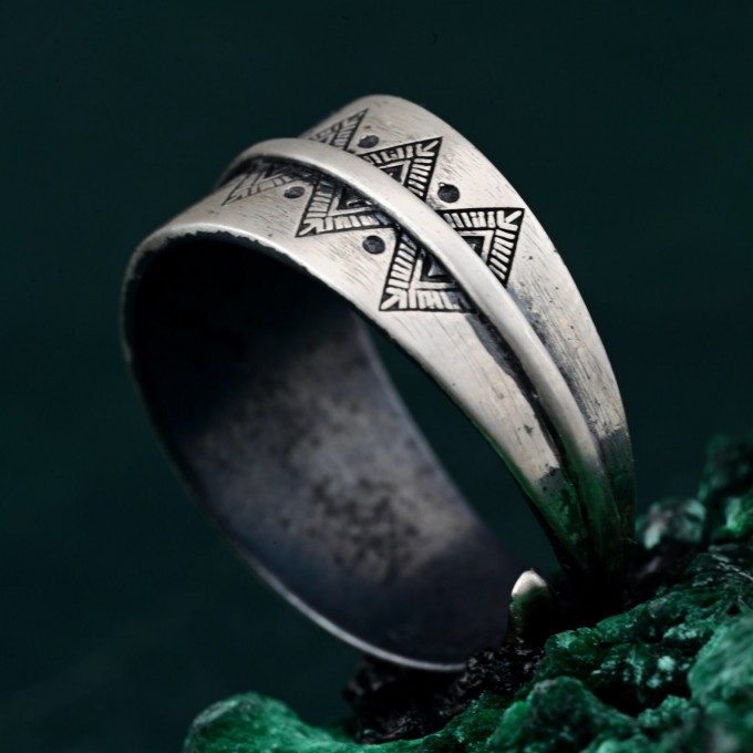 Mystical Boho Ring - Free Spirit Silver Adjustable Dreamscape Ring