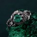 Majestic Ring Dragon Scale - Serpentine Elegance in Silver Armor