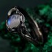 Moonlit Whisper: Gothic Moonstone Ring