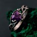 Handmade Topaz Twig Ring – Botanical Nature-Inspired Jewelry
