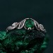 Twilight Incantations: Silver Ring – Gothic Noir Sterling Silver Ring, Mystical Darkness Silver Ring, Gothic Elegance Engagement Ring