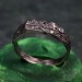 Unique Masculine Wood Texture Engagement Ring – Rustic Forest Wedding Band