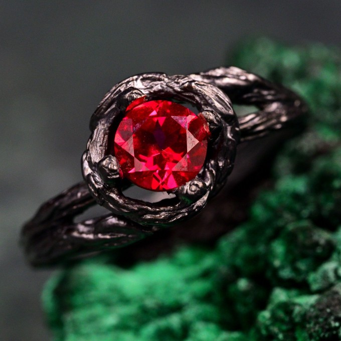 Nature-Inspired Women's Branch Bridal Ring
