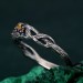 Elegant Braid Tree Branch Ring for Men – Pagan Twist Branch Engagement Ring