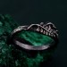 Unique Silver Mushroom Ring: Unisex Gothic Wedding Band