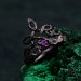 Gorgeous Nature-Inspired Silver Engagement Ring with Celtic Knot and Emerald  Мета-тег Description (SEO):