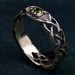 Eye of Enchantment: Gothic Silver Ring with Vibrant Peridot