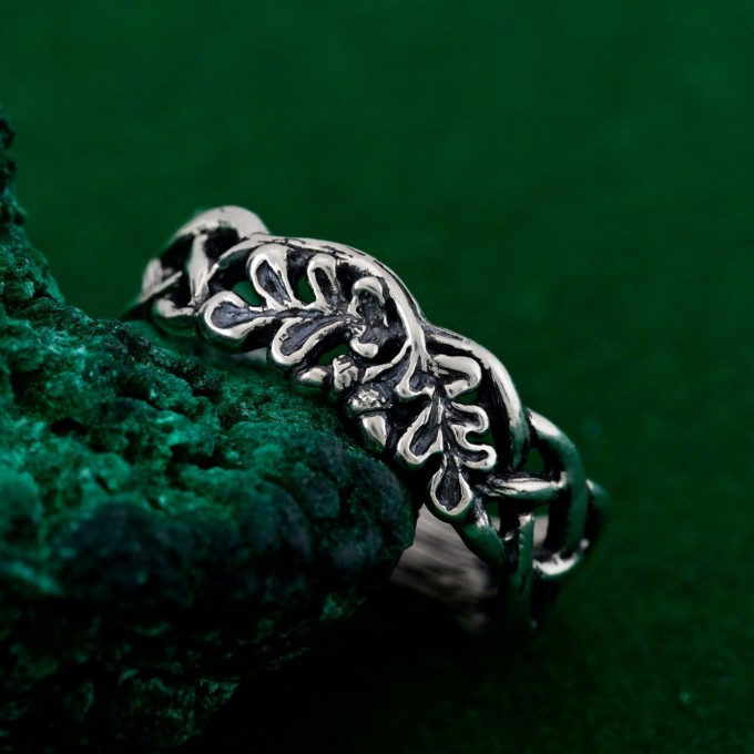 Silver Branch Ring: Nature-Inspired Harmony Band for Her & Him