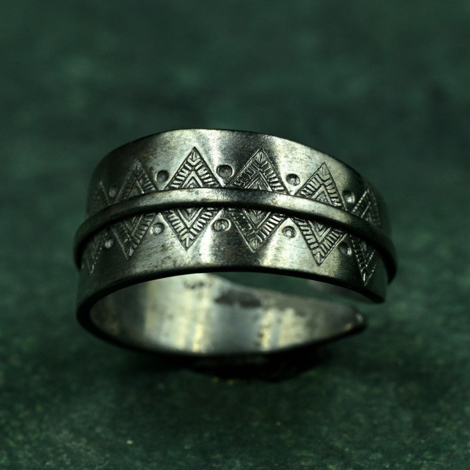 Mystical Boho Ring - Free Spirit Silver Adjustable Ring