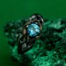 Silver Fairy Twig Engagement Ring: Elvish Leaf Braid Design