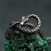 Handcrafted Silver Serpent Gorgon Ring – Unique Gothic Serpentine Symbol of Power
