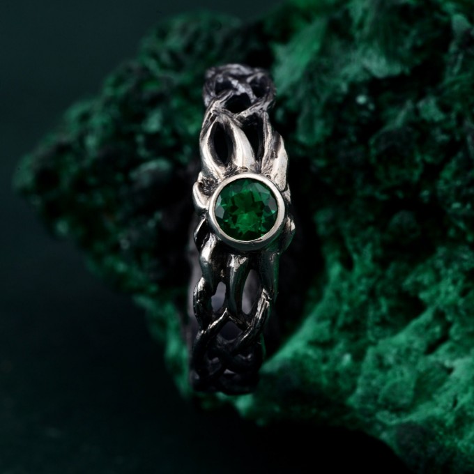 Binding Grove: Gothic Emerald Ring